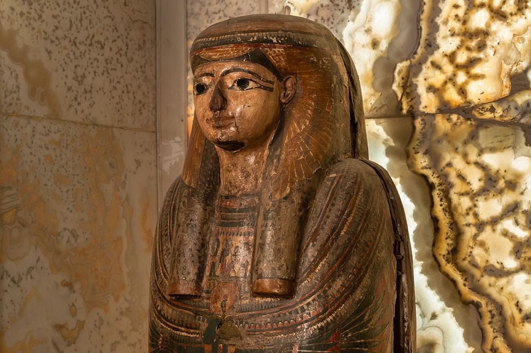 Collezione egizia, sarcofago policromo