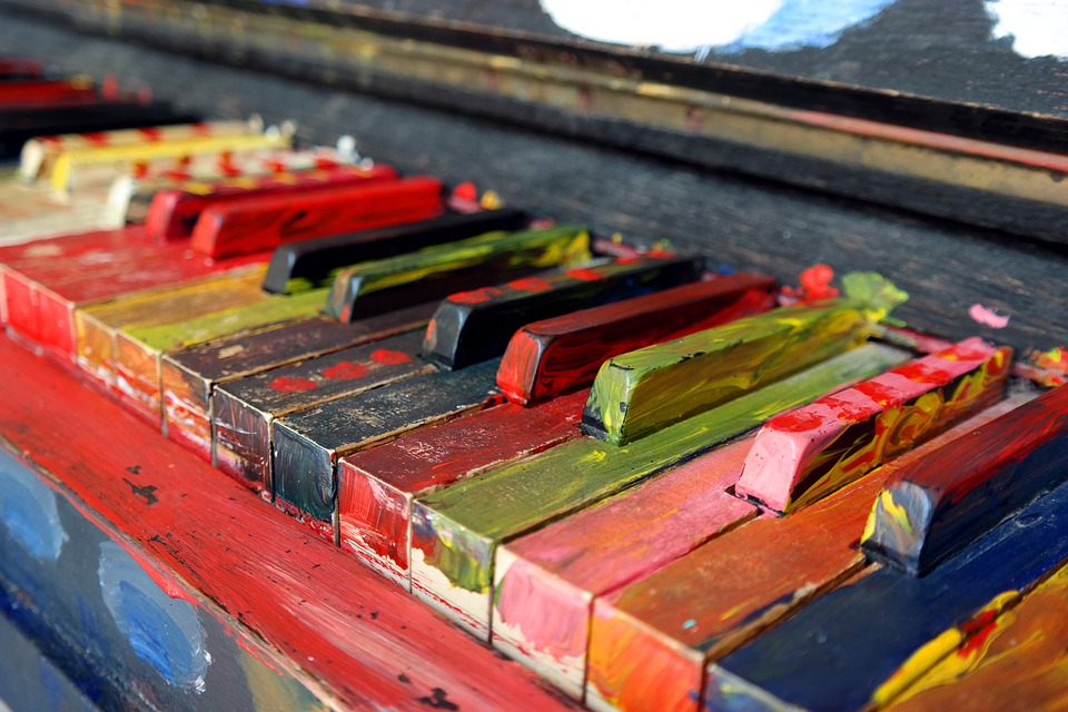 pianoforte colorato